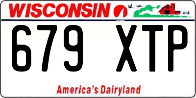 WI license plate 679XTP