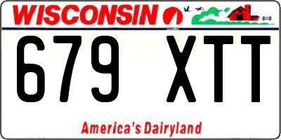 WI license plate 679XTT
