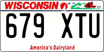 WI license plate 679XTU