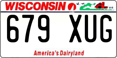 WI license plate 679XUG