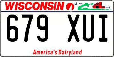 WI license plate 679XUI