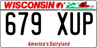 WI license plate 679XUP