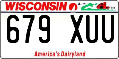 WI license plate 679XUU