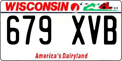 WI license plate 679XVB