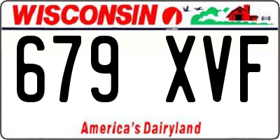 WI license plate 679XVF