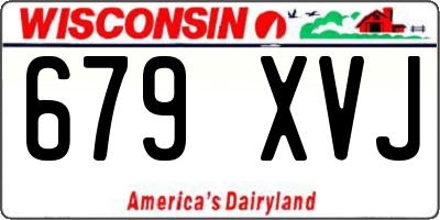 WI license plate 679XVJ