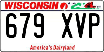 WI license plate 679XVP