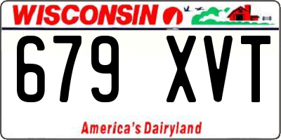WI license plate 679XVT