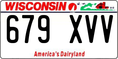 WI license plate 679XVV