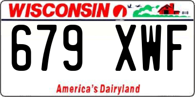 WI license plate 679XWF