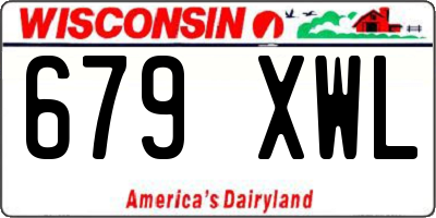 WI license plate 679XWL