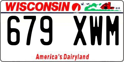 WI license plate 679XWM