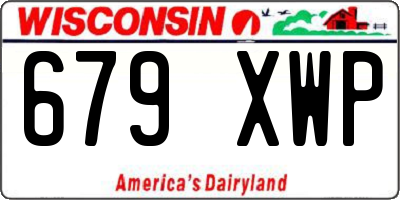WI license plate 679XWP