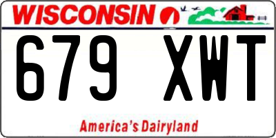 WI license plate 679XWT