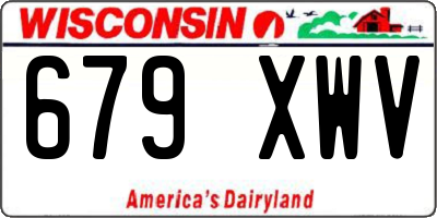 WI license plate 679XWV