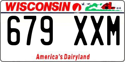 WI license plate 679XXM