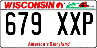 WI license plate 679XXP