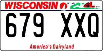 WI license plate 679XXQ