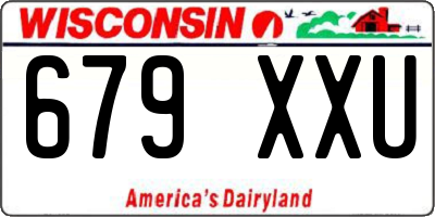 WI license plate 679XXU