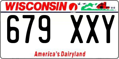 WI license plate 679XXY