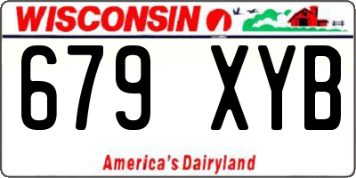 WI license plate 679XYB