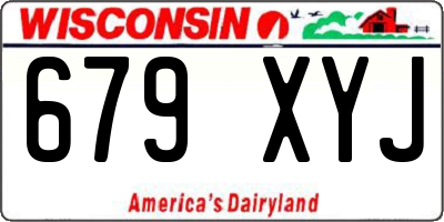 WI license plate 679XYJ