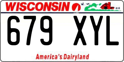 WI license plate 679XYL