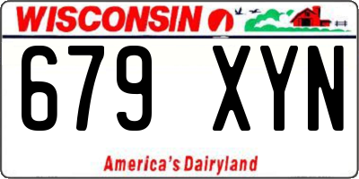 WI license plate 679XYN