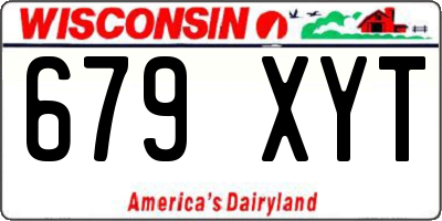 WI license plate 679XYT
