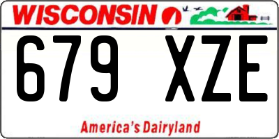 WI license plate 679XZE