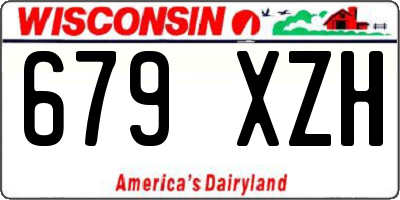WI license plate 679XZH