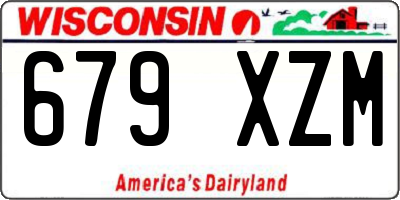 WI license plate 679XZM