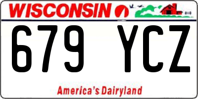 WI license plate 679YCZ