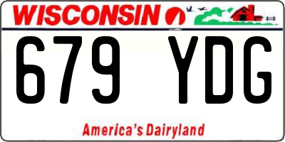 WI license plate 679YDG