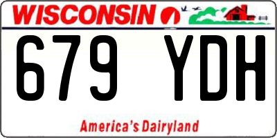 WI license plate 679YDH