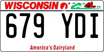 WI license plate 679YDI