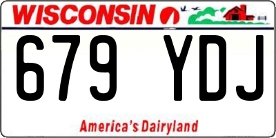 WI license plate 679YDJ