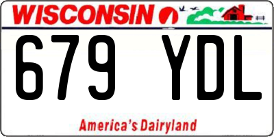 WI license plate 679YDL