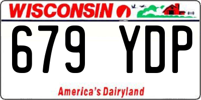 WI license plate 679YDP