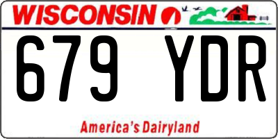 WI license plate 679YDR