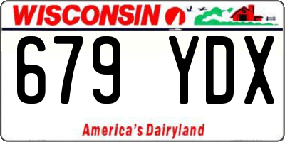 WI license plate 679YDX