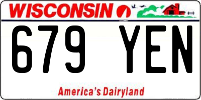 WI license plate 679YEN