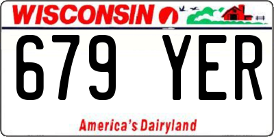 WI license plate 679YER