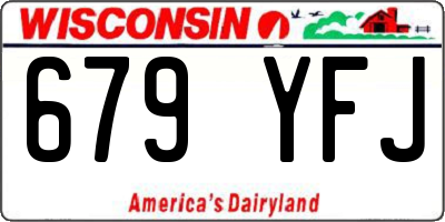 WI license plate 679YFJ