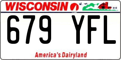 WI license plate 679YFL