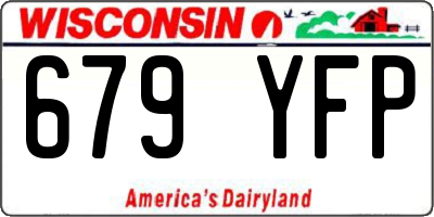 WI license plate 679YFP
