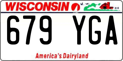 WI license plate 679YGA