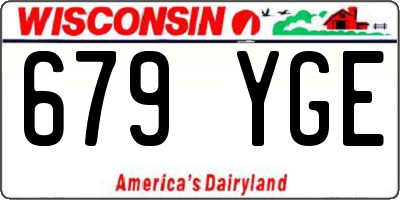 WI license plate 679YGE