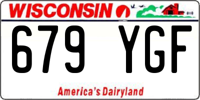 WI license plate 679YGF
