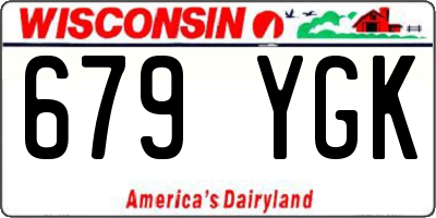 WI license plate 679YGK
